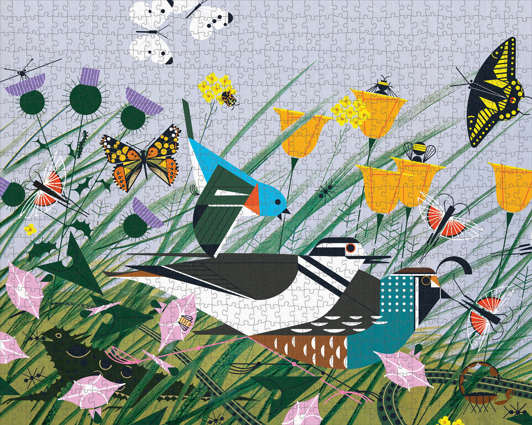 Charley Harper: Once There Was a Field 1000-Piece Jigsaw Puzzle_Zoom