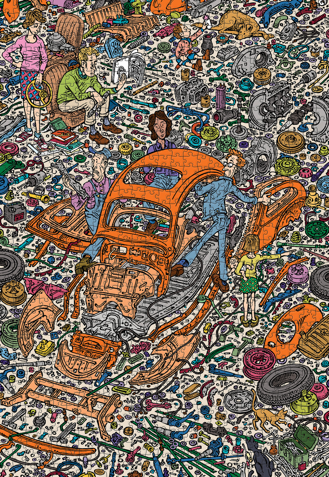Peter Aschwanden: The Exploded Beetle 1000-Piece Jigsaw Puzzle_Zoom