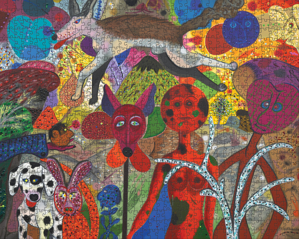 Roy De Forest: Triumph of the Round Heads 1000-Piece Jigsaw Puzzle_Zoom
