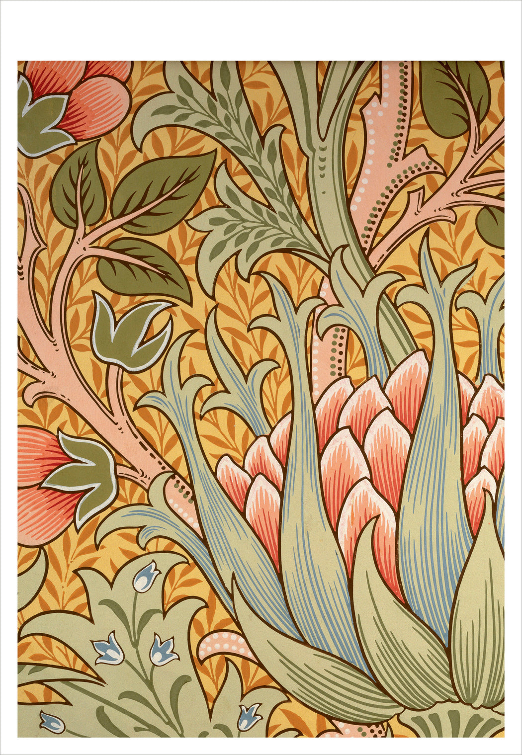 William Morris: Arts and Crafts Designs Book of Postcards — Pomegranate