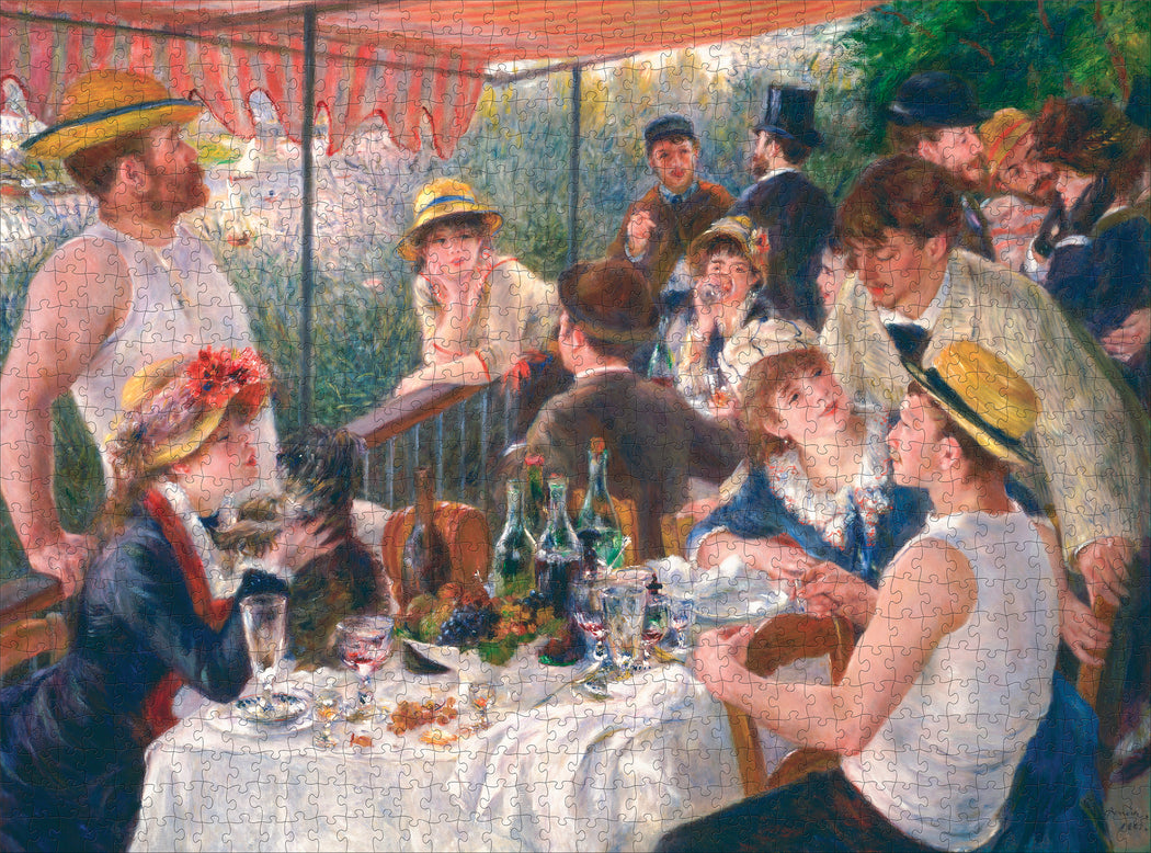 Pierre-Auguste Renoir: Luncheon of the Boating Party 1000-piece Jigsaw Puzzle_Zoom