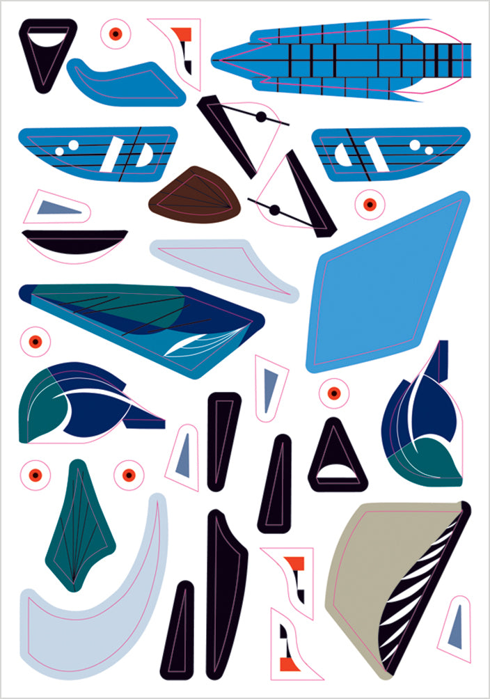 Charley Harper’s Sticky Birds: An Animal Sticker Kit_Interior_3