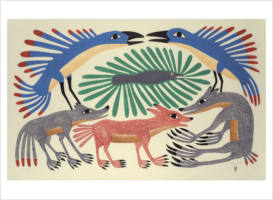 Life on the Land: Inuit Art from Kinngait Book of Postcards_Interior_4