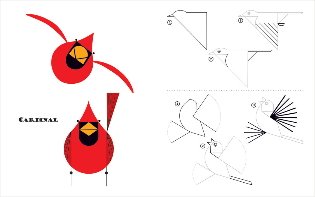 Charley Harper Sketchbook: How to Draw 28 Birds in Harper's Style_Interior_1