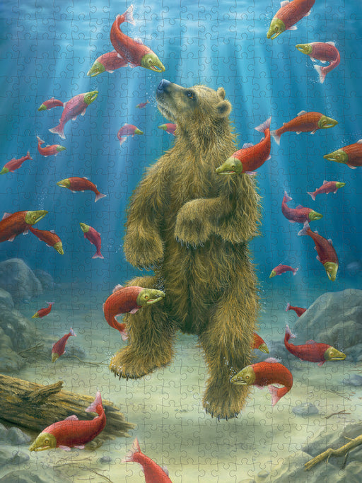 Robert Bissell: The Swimmer 500-piece Jigsaw Puzzle_Zoom
