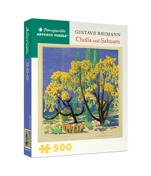 Gustave Baumann: Cholla and Sahuaro 500-piece Jigsaw Puzzle_Primary