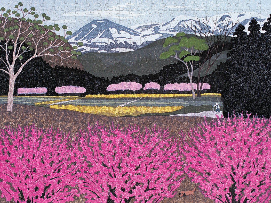 Kazuyuki Ohtsu: Flowers in Village 500-piece Jigsaw Puzzle_Zoom