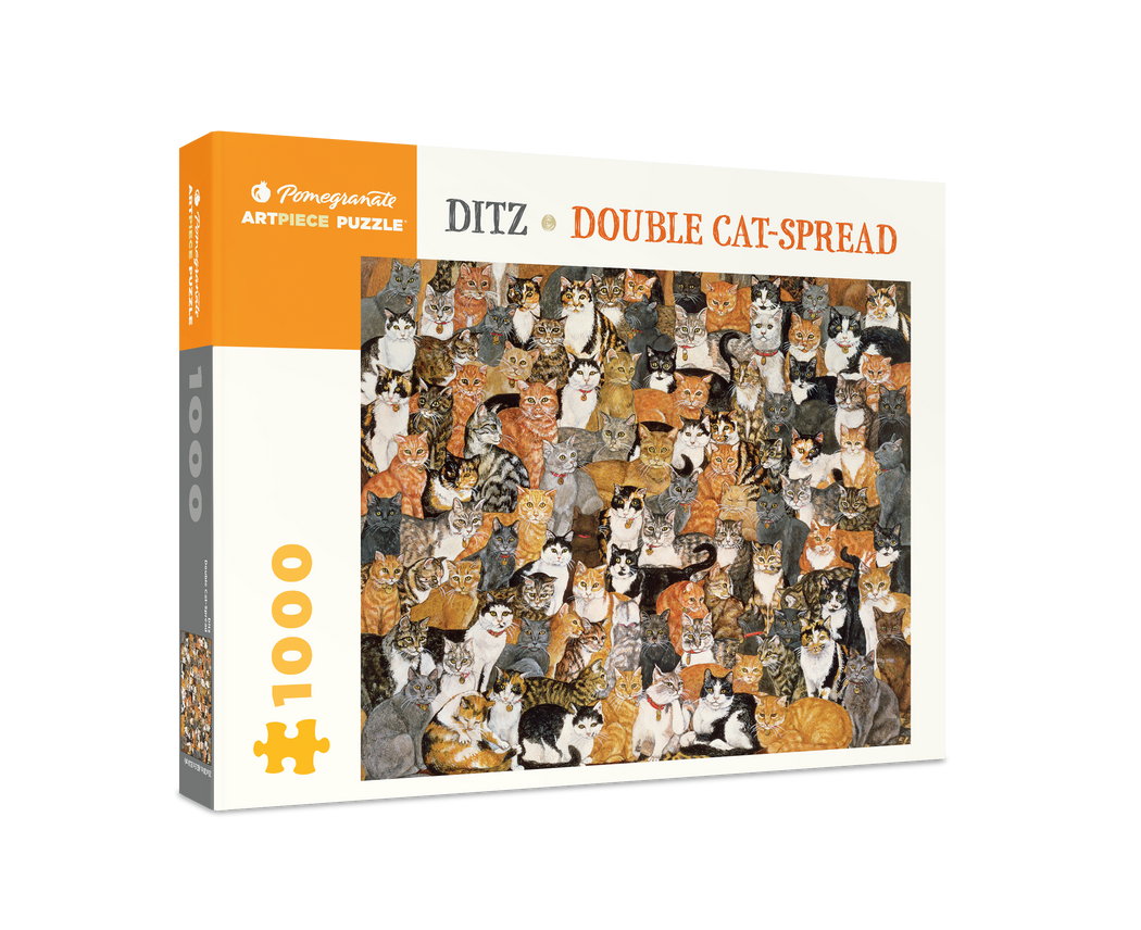 Ditz: Double Cat-Spread 1000-Piece Jigsaw Puzzle_Primary
