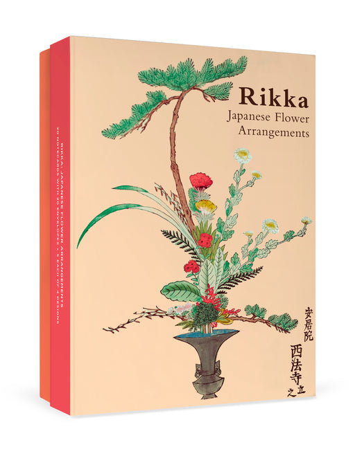 Rikka: Japanese Flower Arrangements Boxed Notecard Assortment_Front_3D