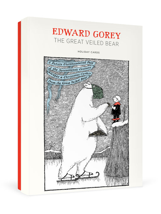 Edward Gorey: The Great Veiled Bear Holiday Cards_Front_3D