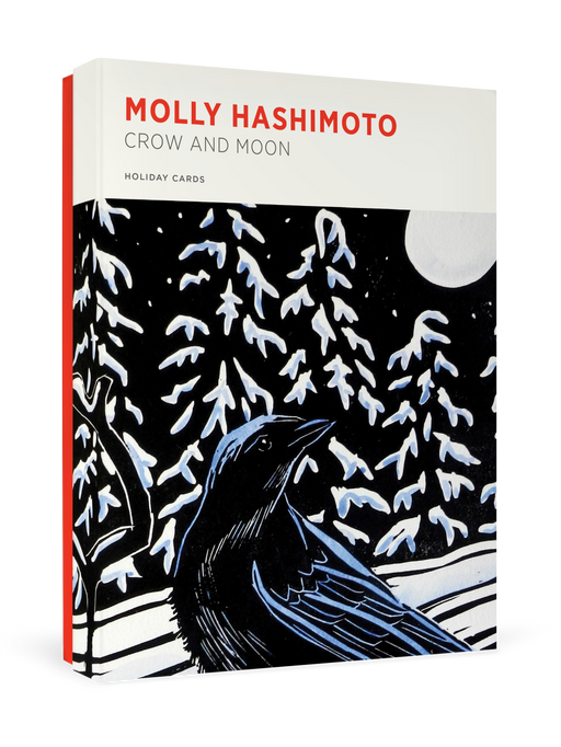 Molly Hashimoto: Crow and Moon Holiday Cards_Primary