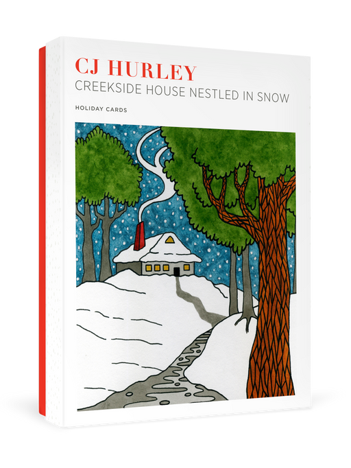 CJ Hurley: Creekside House Nestled in Snow Holiday Cards_Primary
