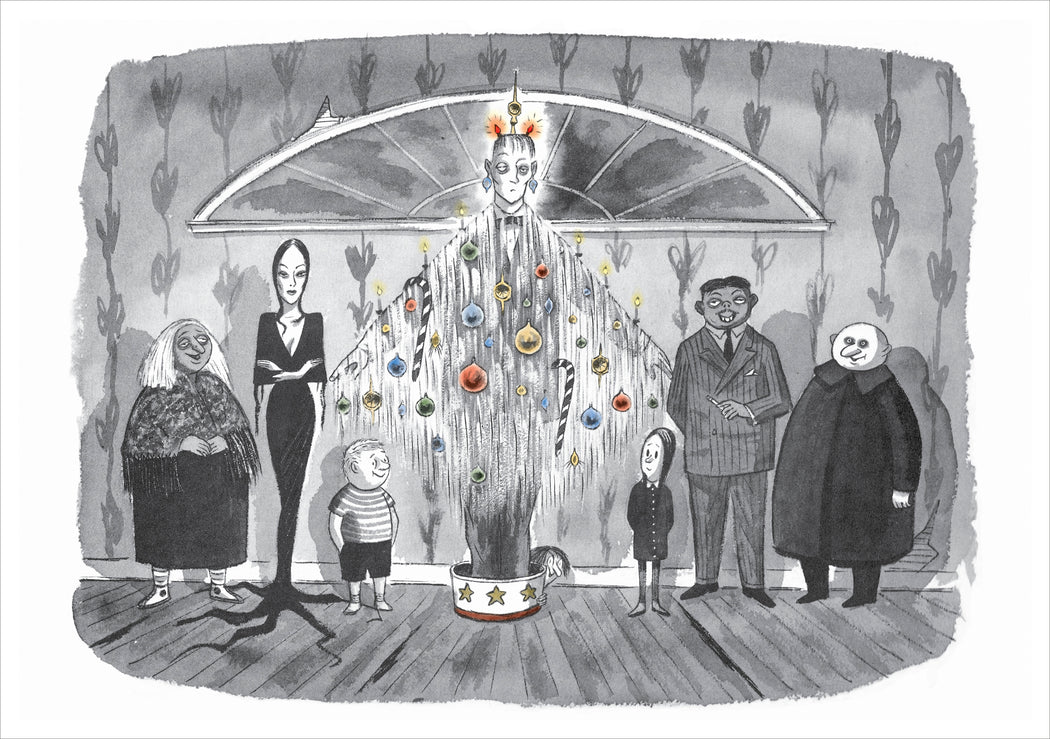 Charles Addams: Lurch Tree Holiday Cards_Interior_1