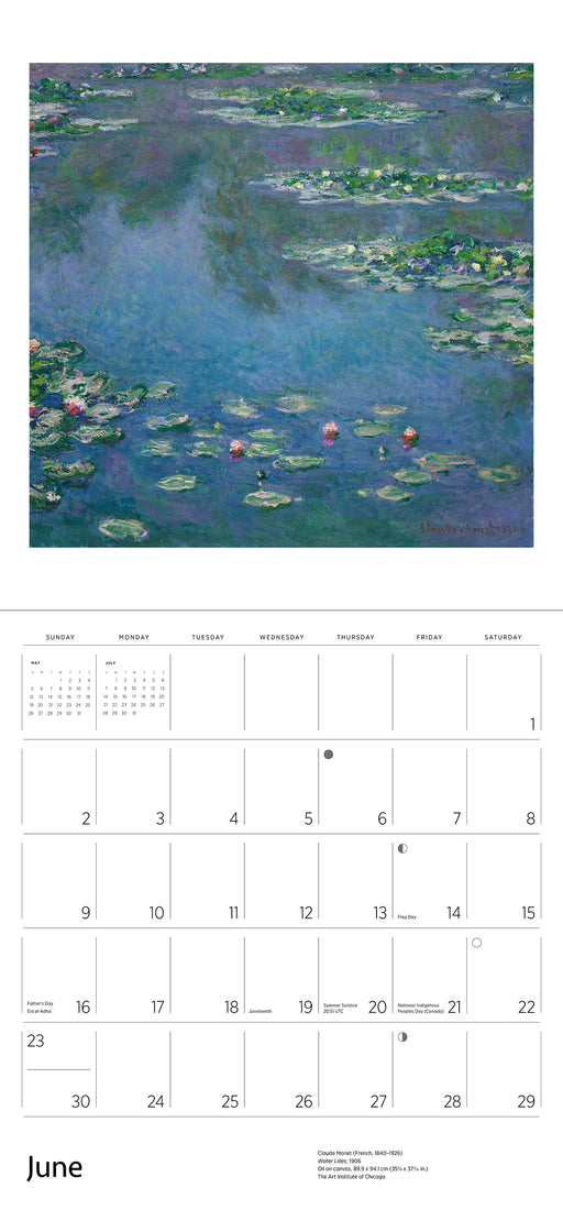 Claude Monet 2024 Wall Calendar_Interior_1