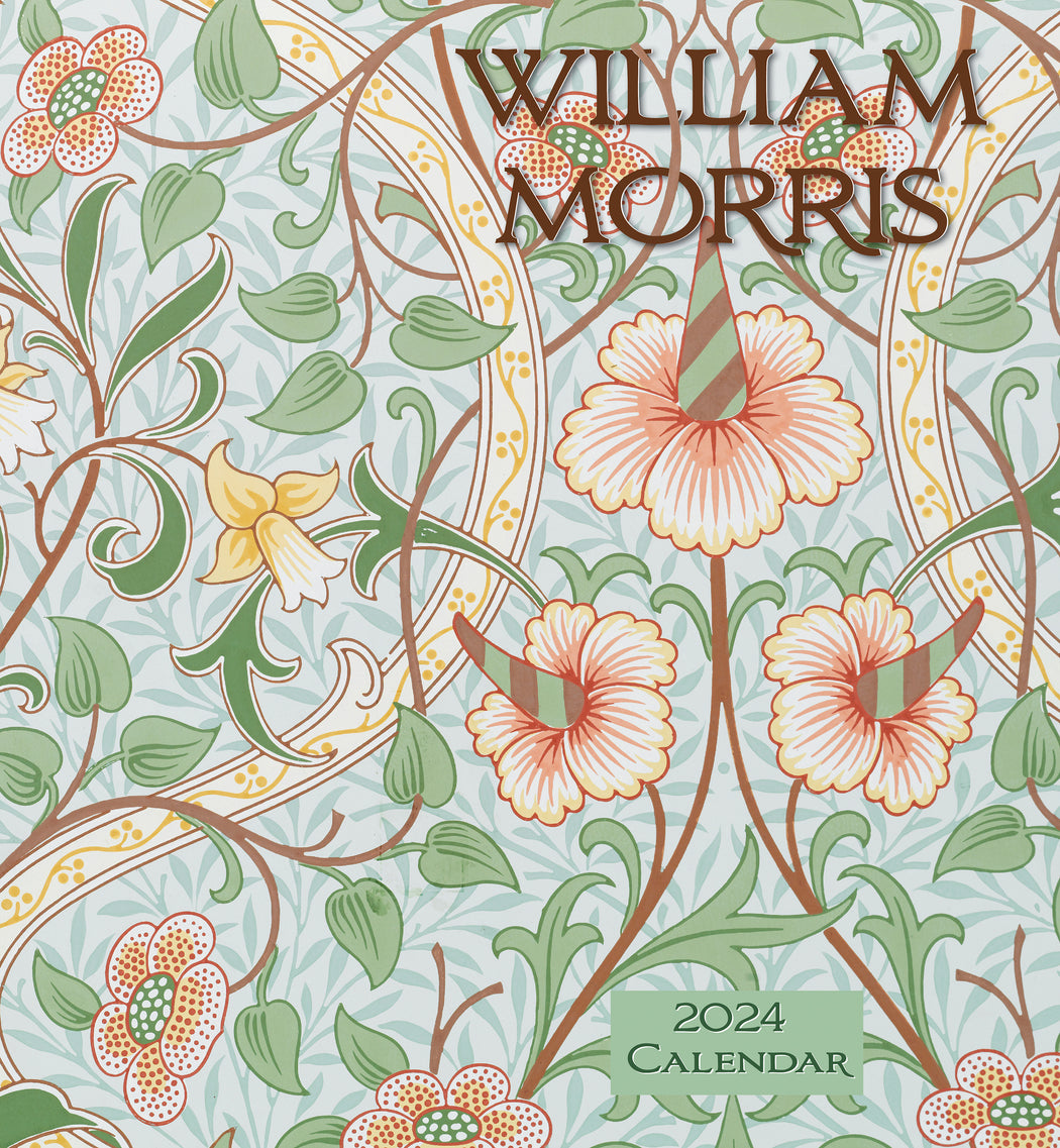 William Morris: Arts & Crafts Designs 2024 Wall Calendar_Front_Flat