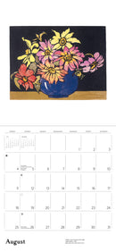 Arts & Crafts Block Prints by William S. Rice 2024 Wall Calendar_Interior_1