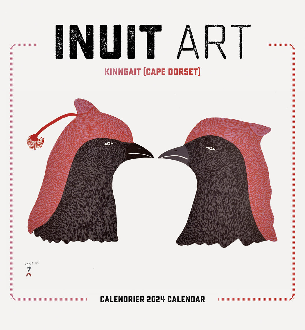 Inuit Art: Kinngait 2024 Wall Calendar_Front_Flat