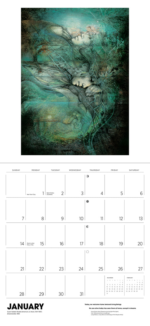 Shaman: Paintings by Susan Seddon Boulet 2024 Wall Calendar_Interior_1