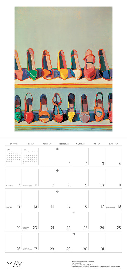 Wayne Thiebaud 2024 Wall Calendar_Interior_1