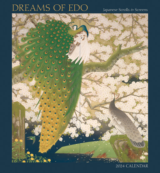 Dreams of Edo: Japanese Scrolls & Screens 2024 Wall Calendar_Front_Flat