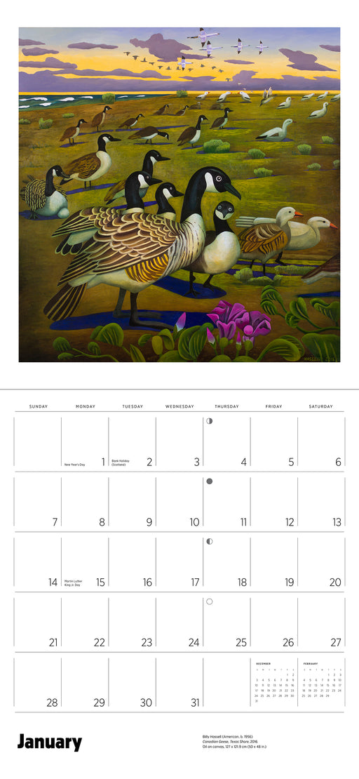 In the Wild: The Art of Billy Hassell 2024 Wall Calendar_Interior_1