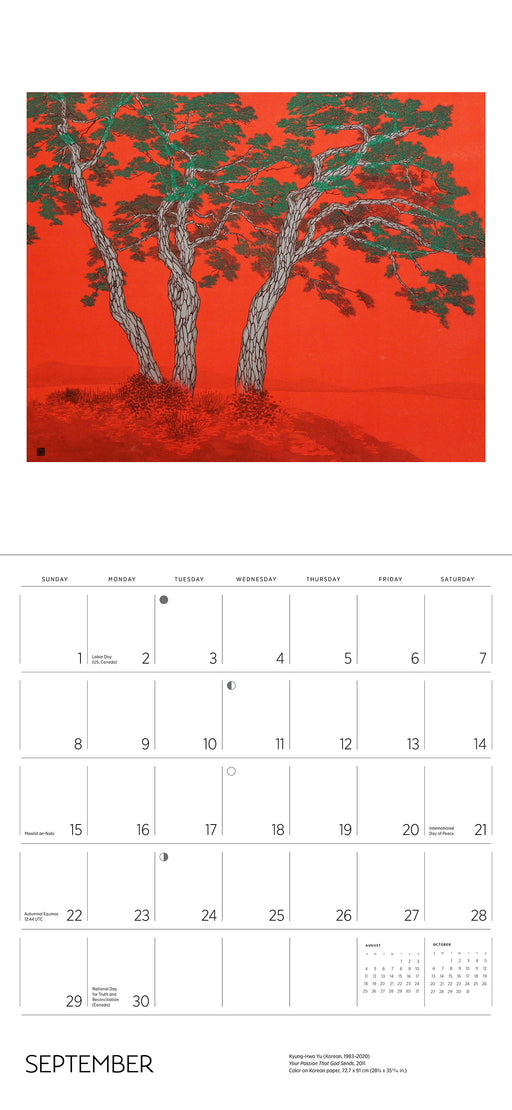 Woodland Whispers: The Art of Kyung-Hwa Yu 2024 Wall Calendar_Interior_1