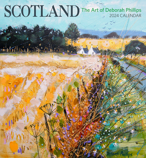Scotland: The Art of Deborah Phillips 2024 Wall Calendar_Front_Flat