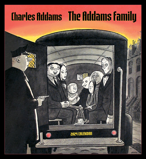 Charles Addams: The Addams Family 2024 Wall Calendar_Front_Flat