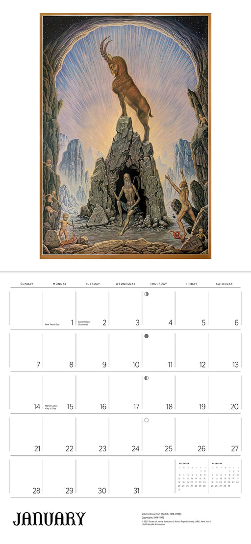 Johfra Bosschart: Zodiac 2024 Wall Calendar_Interior_1