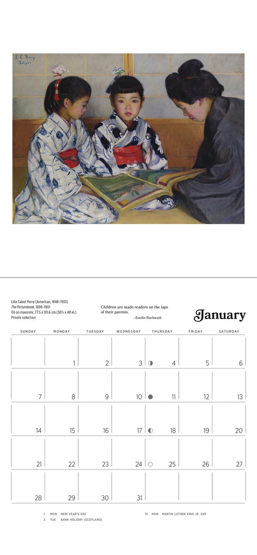 The Reading Woman 2024 Mini Wall Calendar_Interior_1