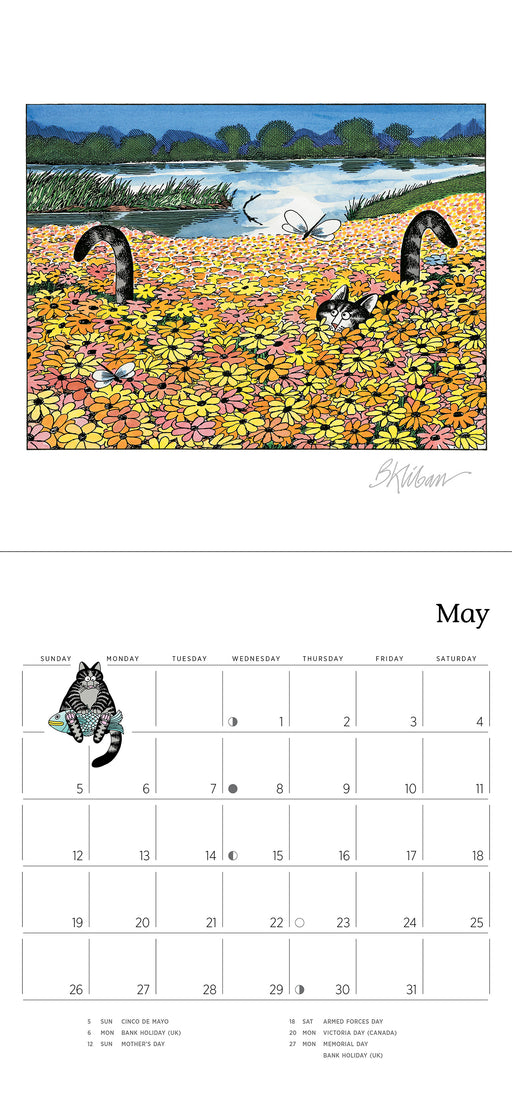 B. Kliban: CatCalendar 2024 Mini Wall Calendar_Interior_1