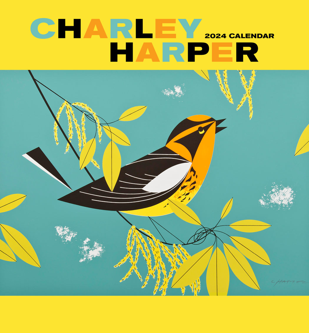 Charley Harper 2024 Mini Wall Calendar_Front_Flat