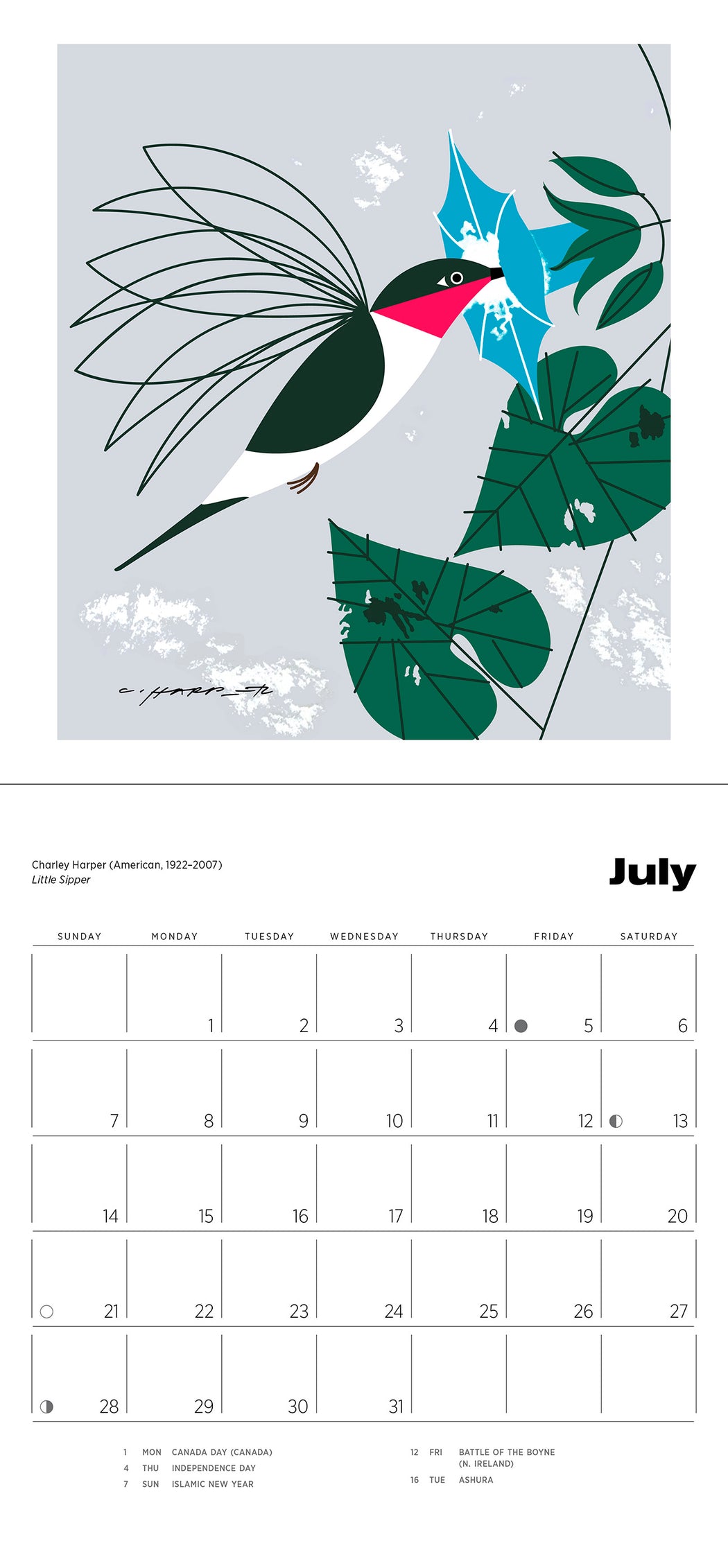 Charley Harper 2024 Mini Wall Calendar_Interior_1