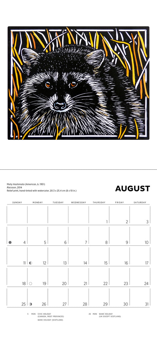 Molly Hashimoto: Wildlife 2024 Mini Wall Calendar_Interior_1
