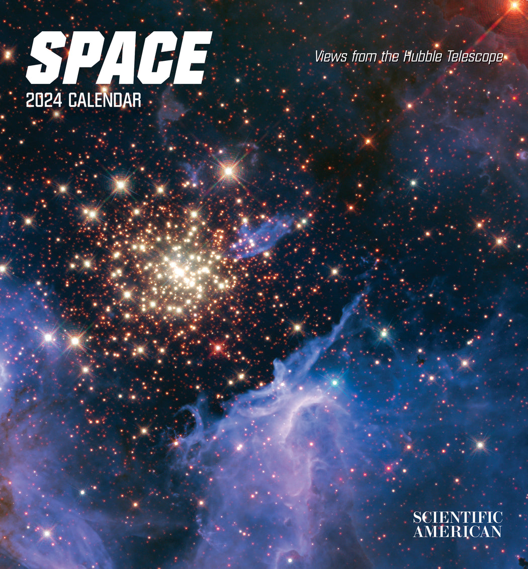 Space: Views from the Hubble Telescope 2024 Mini Wall Calendar_Front_Flat