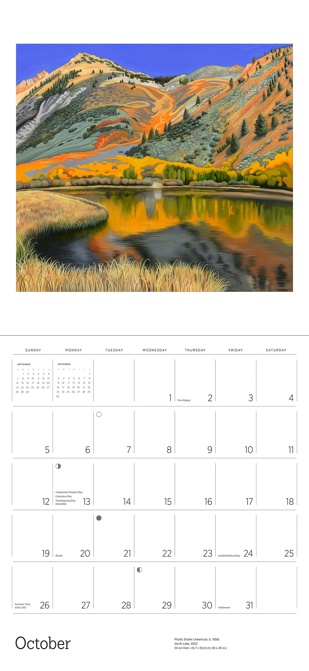 Phyllis Shafer: Nature Divine 2025 Wall Calendar_Interior_2