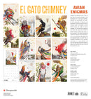 El Gato Chimney: Avian Enigmas 2025 Wall Calendar_Back_Multipiece