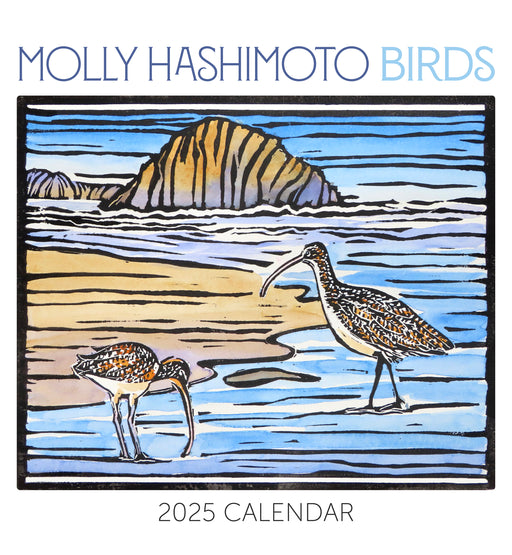 Molly Hashimoto: Birds 2025 Wall Calendar_Front_Flat