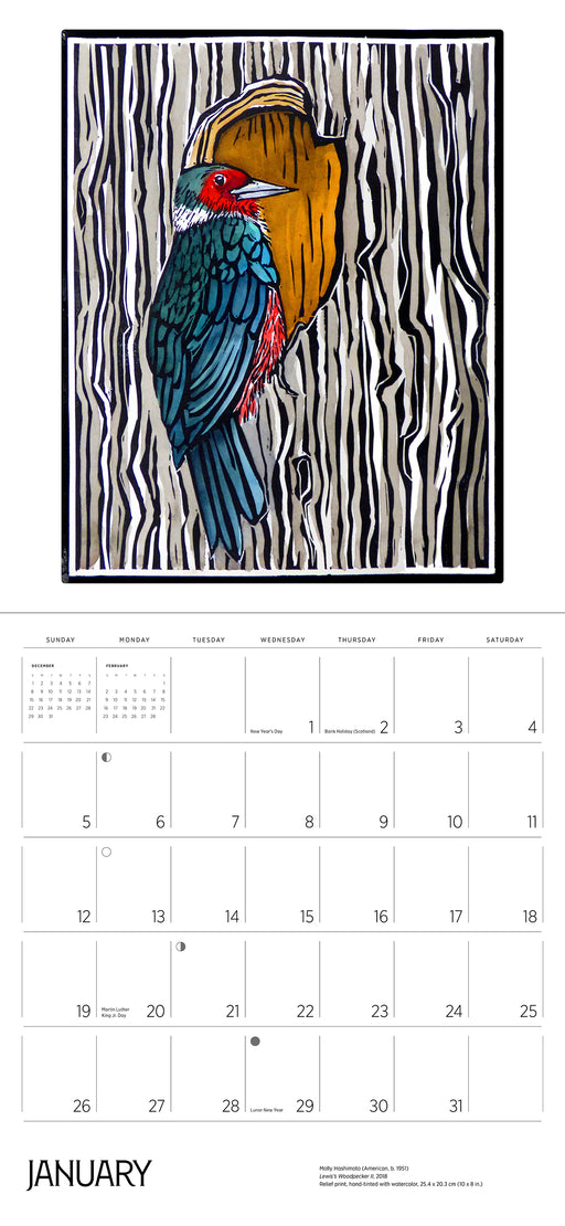 Molly Hashimoto: Birds 2025 Wall Calendar_Interior_1