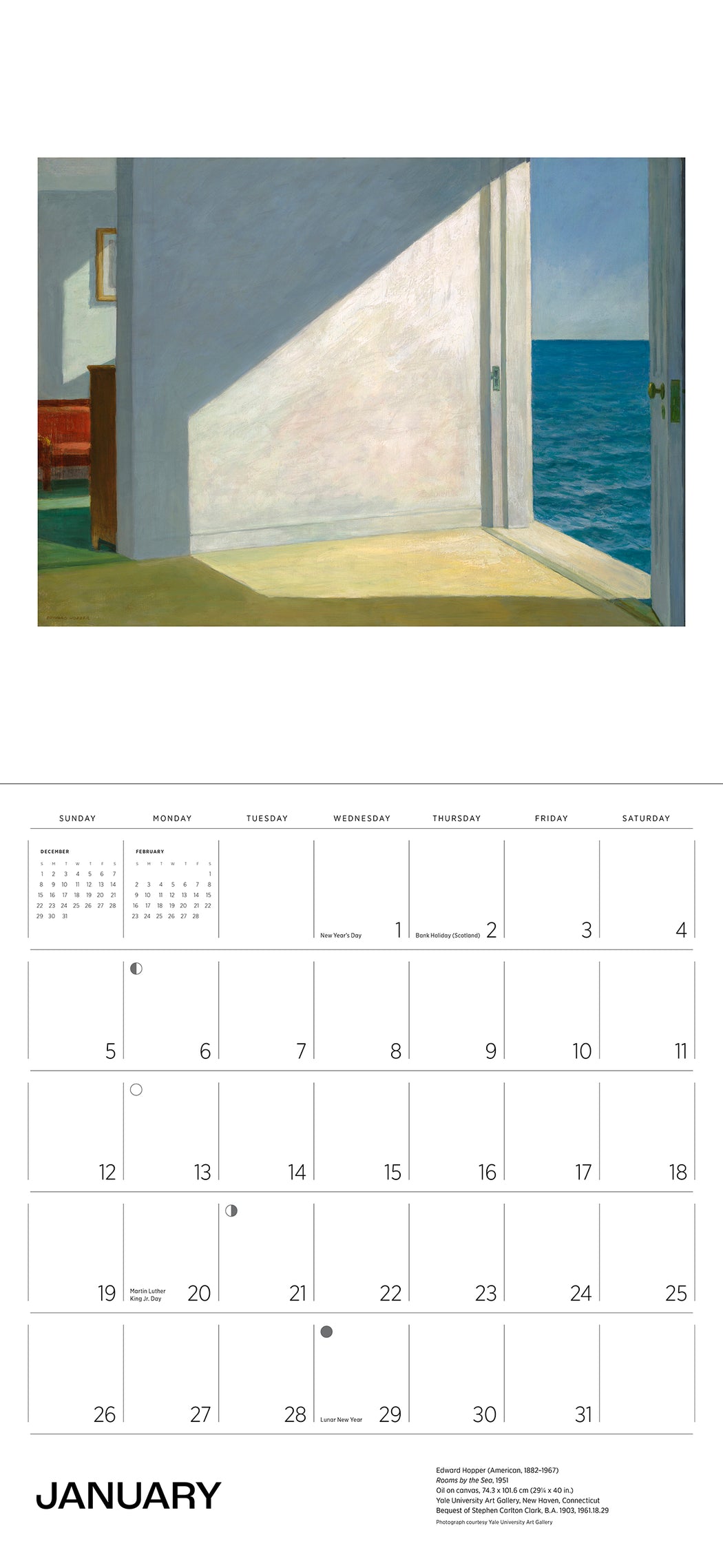 Edward Hopper 2025 Wall Calendar_Interior_2