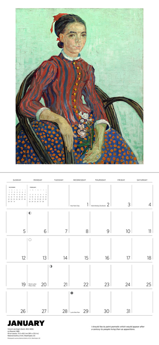 Vincent van Gogh 2025 Wall Calendar_Interior_1