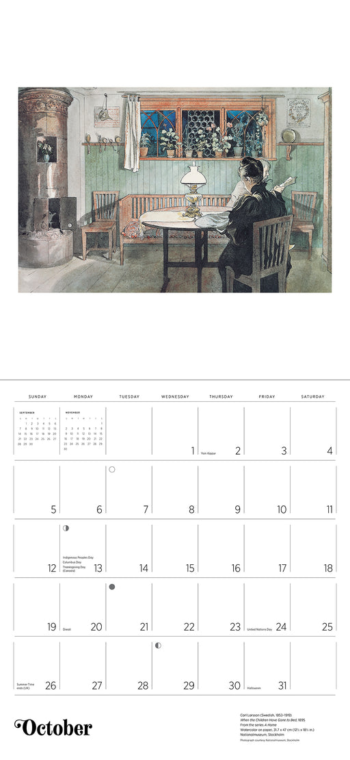 Carl Larsson 2025 Wall Calendar_Interior_1