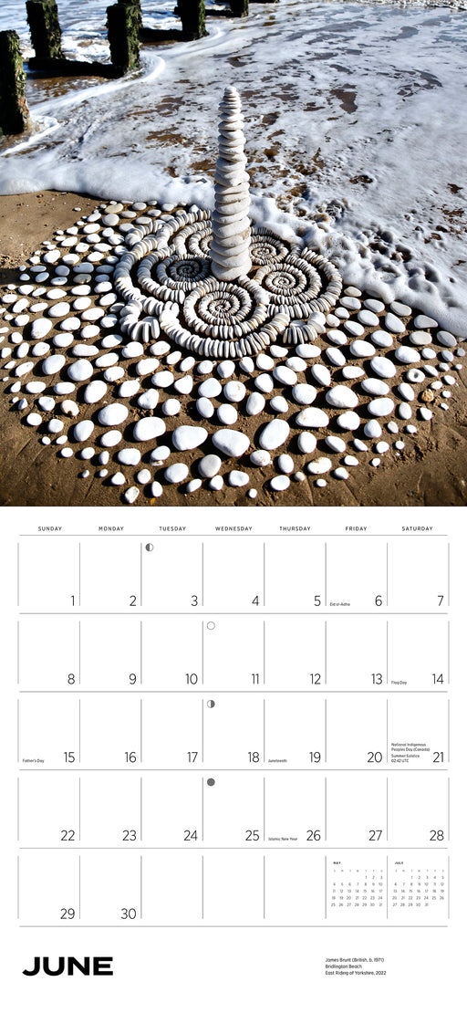 Fleeting Forms: The Land Art of James Brunt 2025 Wall Calendar_Interior_1