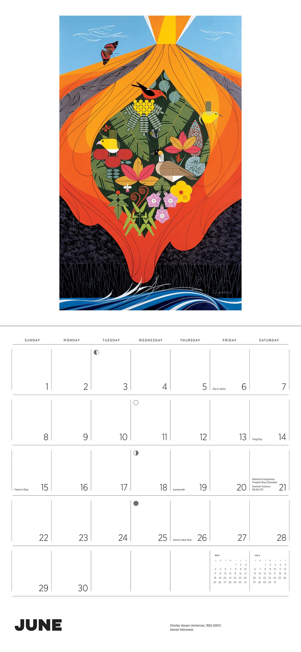 Charley Harper 2025 Wall Calendar_Interior_2