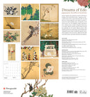 Dreams of Edo: Japanese Scrolls & Screens 2025 Wall Calendar_Back_Multipiece