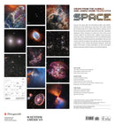 Space: Views from the Hubble and James Webb Telescopes 2025 Wall Calendar_Back_Multipiece