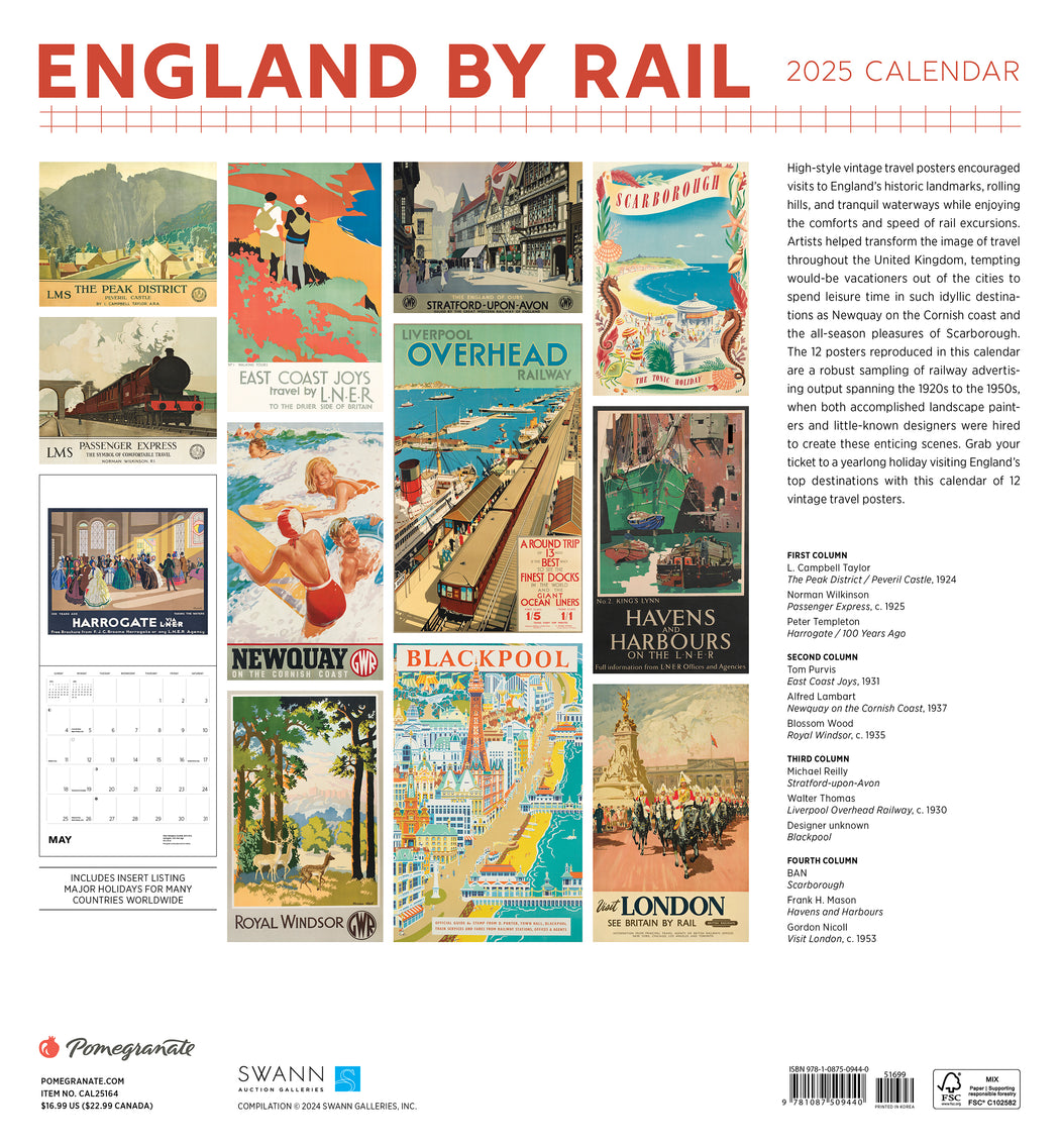 England by Rail 2025 Wall Calendar_Back_Multipiece