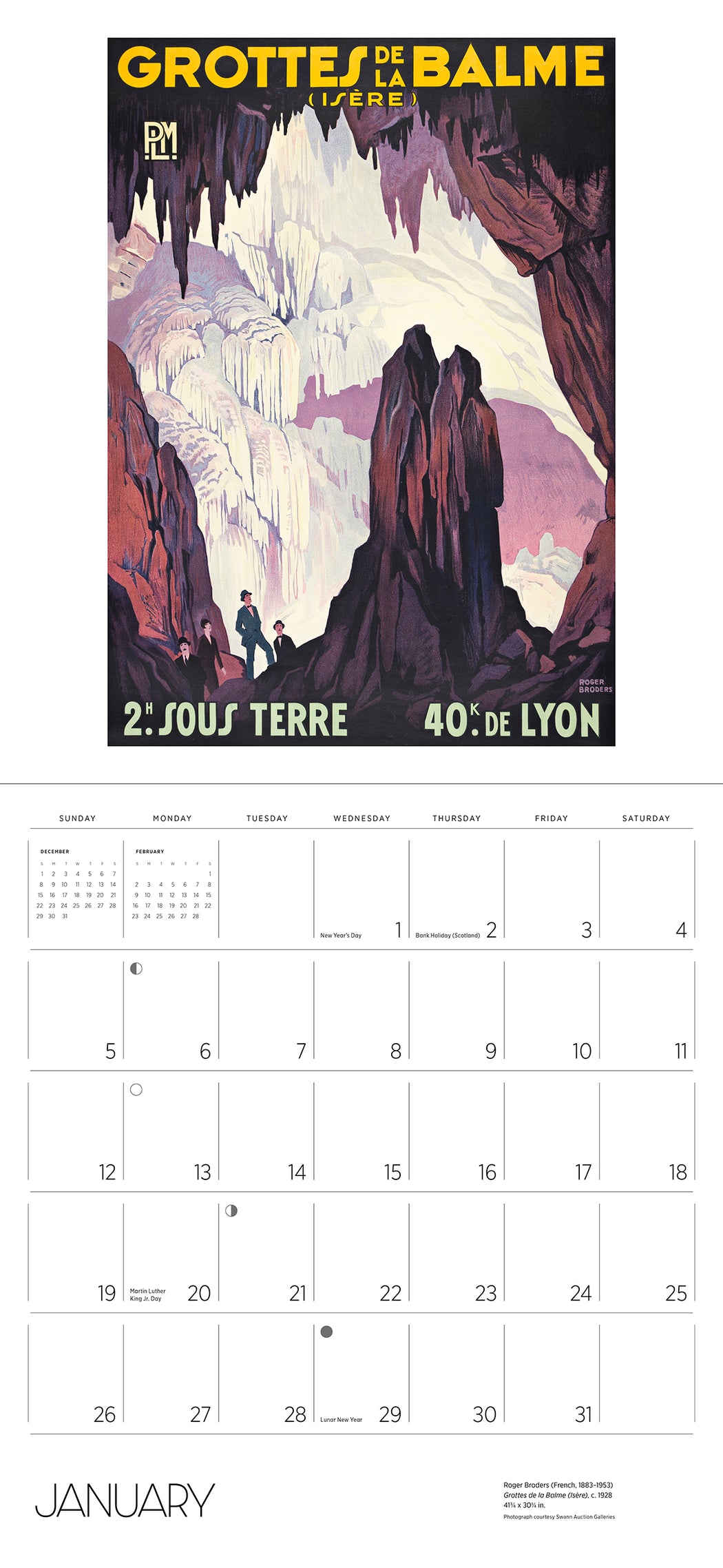 France: Vintage Travel Posters 2025 Wall Calendar_Interior_2