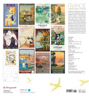 France: Vintage Travel Posters 2025 Wall Calendar_Back_Multipiece