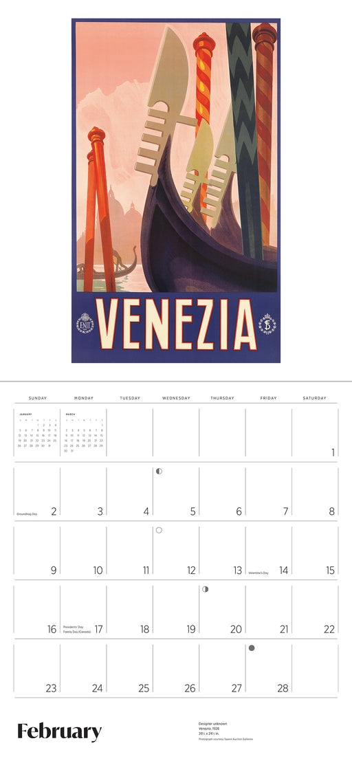 Italy: Vintage Travel Posters 2025 Wall Calendar_Interior_1